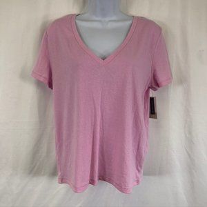 BP. V-Neck Short Sleeve Pink Tee